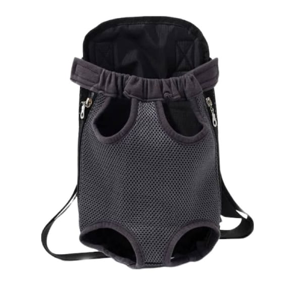 Anypet Black Denim Pet Carrier Backpack Small With Front Pocket