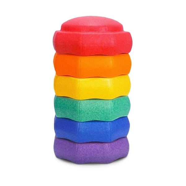 Funova Kids Stepping Stone Set of 6 - Rainbow