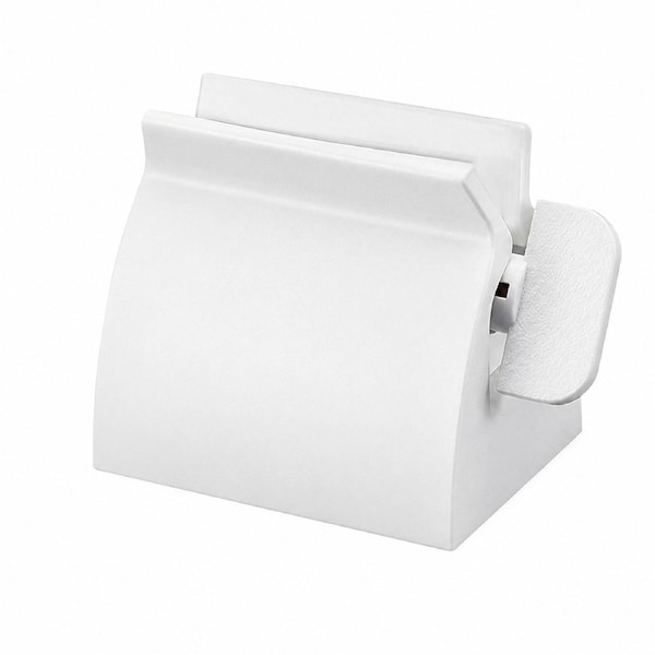 Manual Toothpaste Squeezer, White, Dispenser for Toothpaste and Face Wash