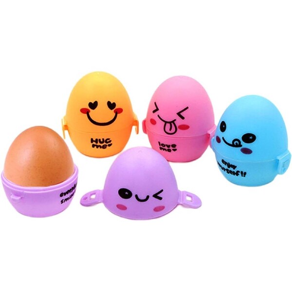 Velocity Cartoon Egg Storage Box 1 Random Color Portable Egg Transport Container Egg Holder Egg Bowl Convenient Portable Egg