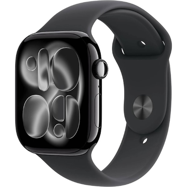 Apple Watch Series 11 (2025) 46mm GPS MEUW4 Jet Black Aluminium Case Black Sport Band (S/M) - Brand New