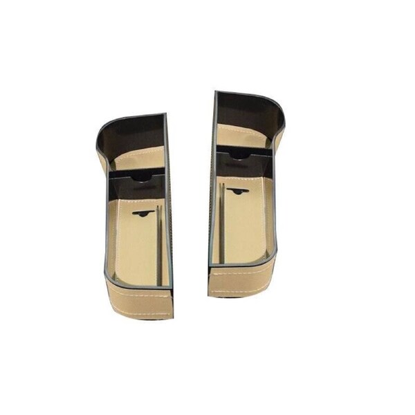 Premium PU Leather Car Seat Gap Organiser with Cup Holder