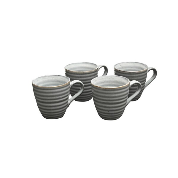 Set of 4x Coffee Culture Reactive 355ml Ceramic Hot Cold Drink Coffee & Tea Mug