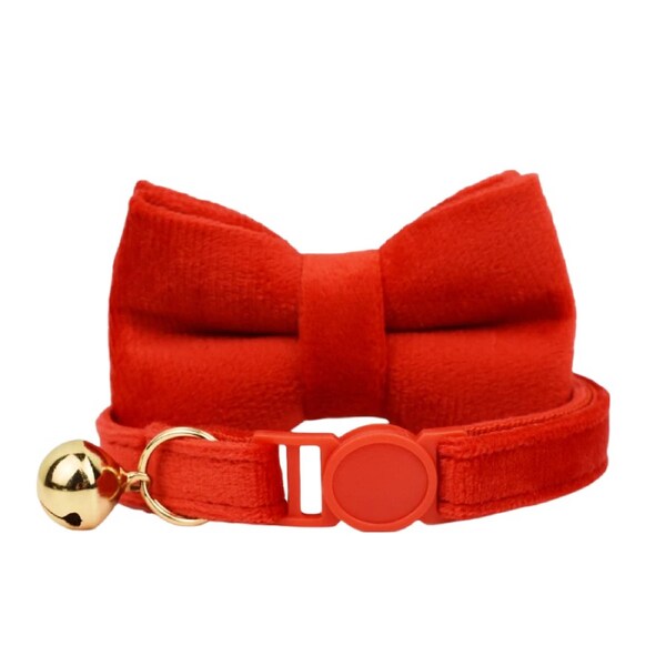Anypet Red Bow Cat Collar Large With Bell