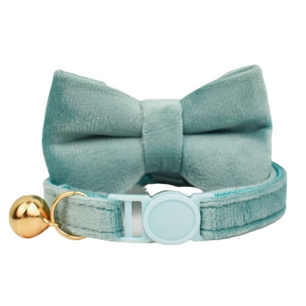 Anypet Green Bow Cat Collar Small With Bell