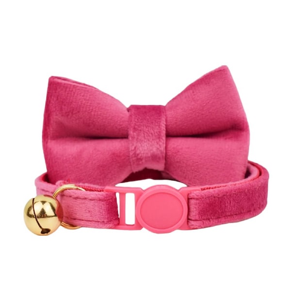 Anypet Pink Bow Cat Collar Small With Bell