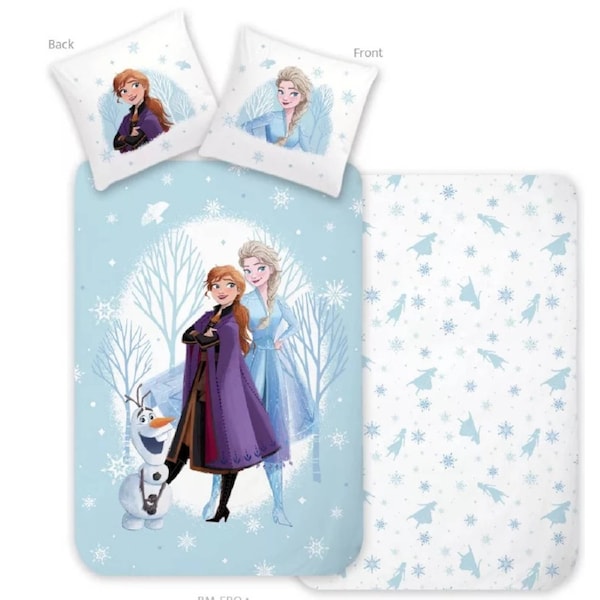 Disney Frozen Wonderland Kids Cotton Quilt Cover Set Toddler Bed Size