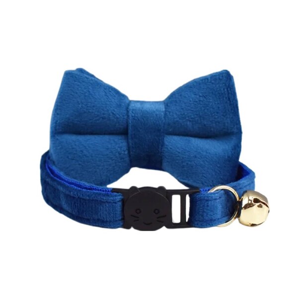 Anypet Blue Bow Cat Collar Small With Bell
