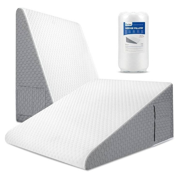 Adjustable Memory Foam Wedge Pillow with Cooling Gel Layer