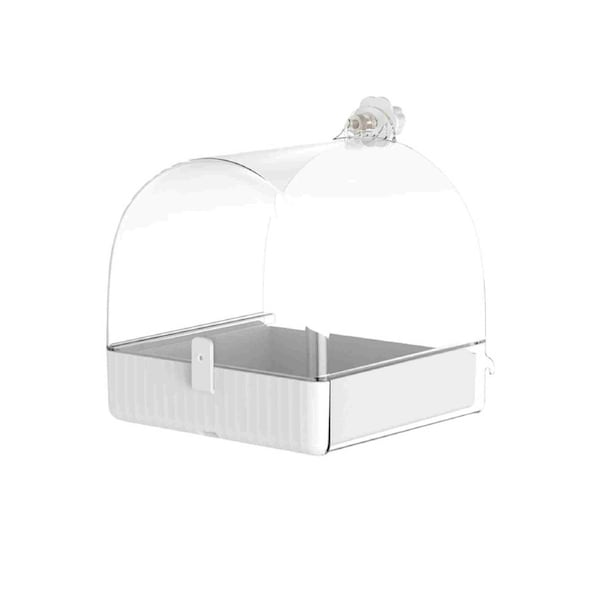 Bird Water Bath Tub For Pet Cage Hanging Bowl Parrot Birdbath Pet Cleaning
