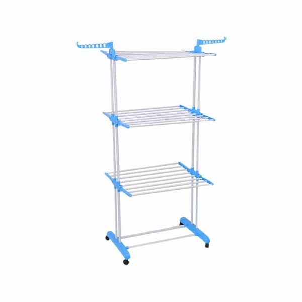 Foldable Air Drying Rack Clothes with Wheels Laundry Dryer Garment Hanging