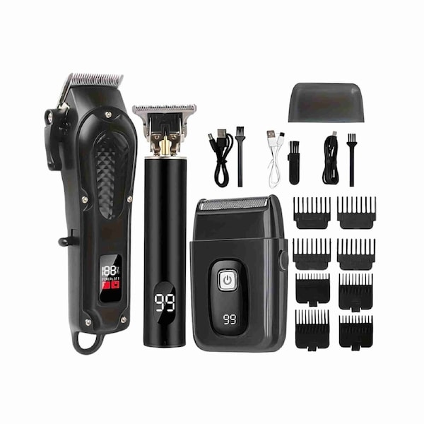 Complete Hair and Trimming Kit Rechargeable Hair Clipper Trimmer