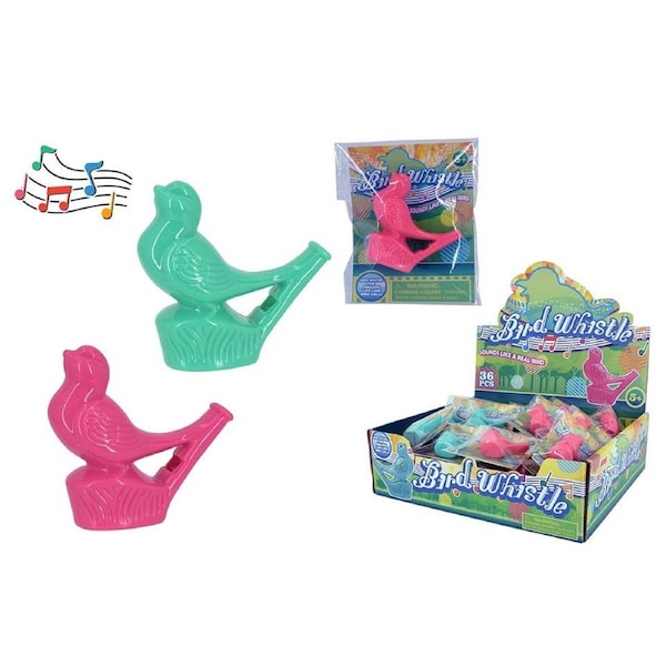 Bird Call Water Whistle 2 colour Assorted