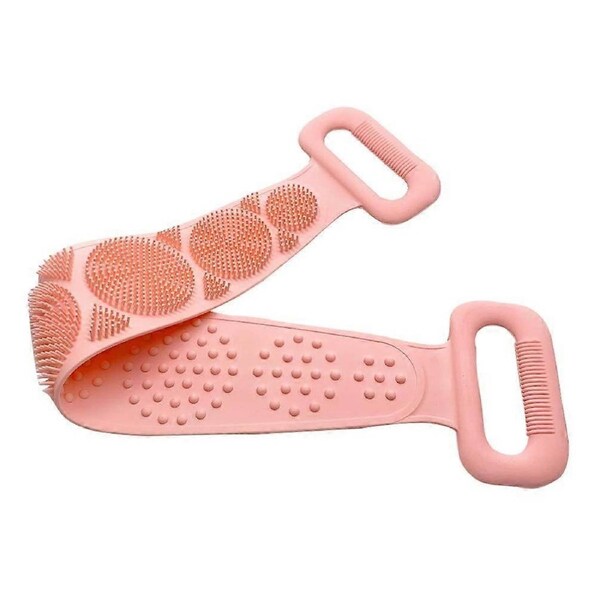 ESTONE Silicone Body Brush, Back Scrubber, Body Washer Belt, Double Sided Shower Exfoliating Belt, Deep Cleaning Body Scrubber, Cleaning Tools for Bathroom S