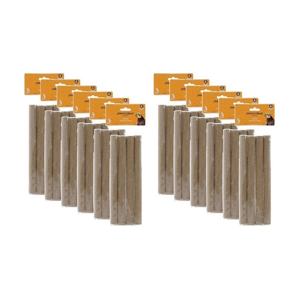 12x 4pc Paws And Claws Pet Bird Sand Perch Covers Natural Texture 25x2cm