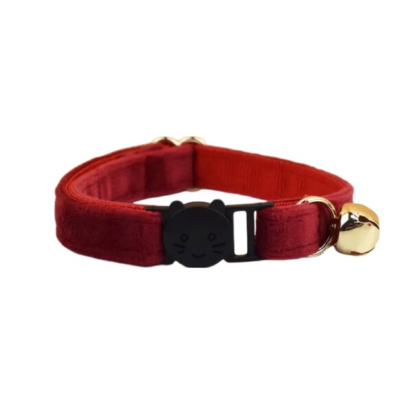 Anypet Burgundy Cat Collar Small With Bell