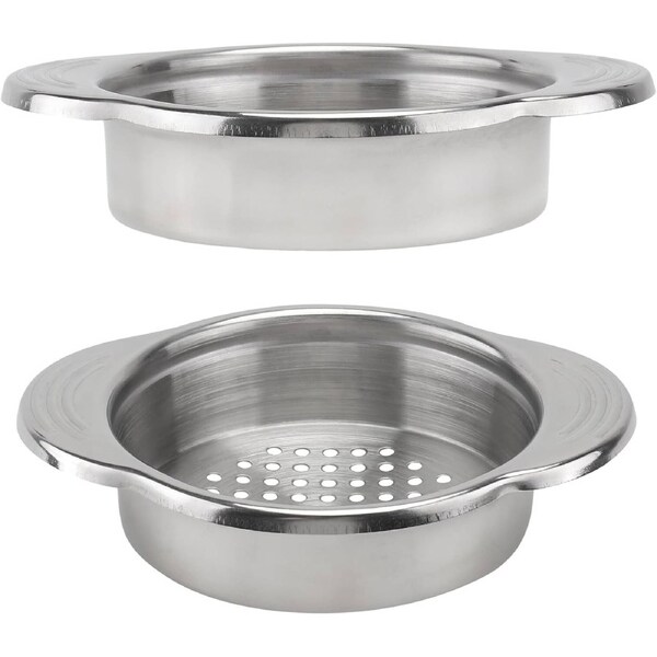 Velocity 2pcs Stainless Steel Fine Mesh Can Strainers for Tuna and Juice