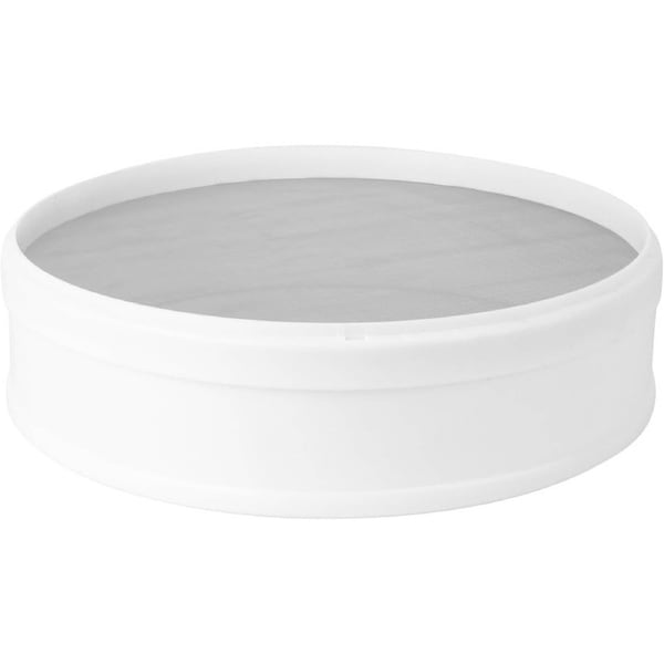 Velocity Round Plastic Flour Sifter with 50-Mesh Stainless Steel Screen