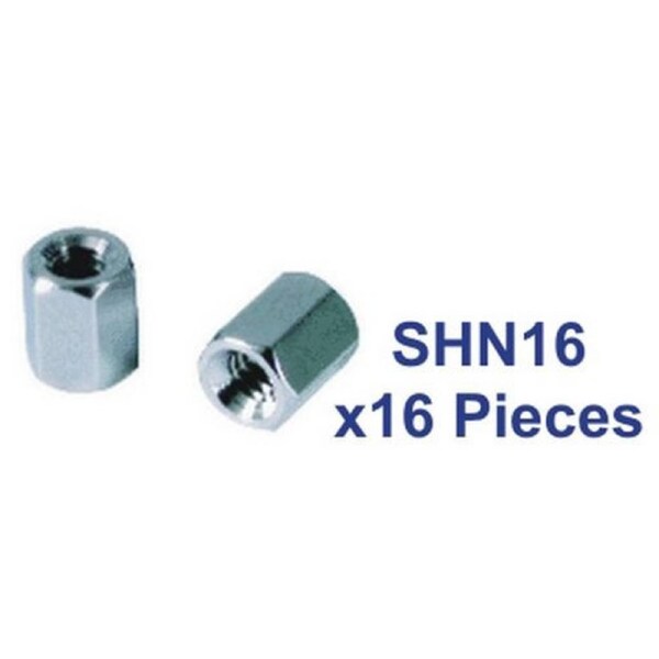 Shn-16 Sub Hex Nuts 16pc