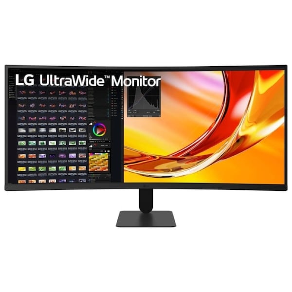 LG Ultrawide 34U601B-B 34" Class UW-QHD Curved Screen LED Monitor - 21:9 - 34" Viewable - LED Backlight - 3440 x 1440 - Height, Tilt