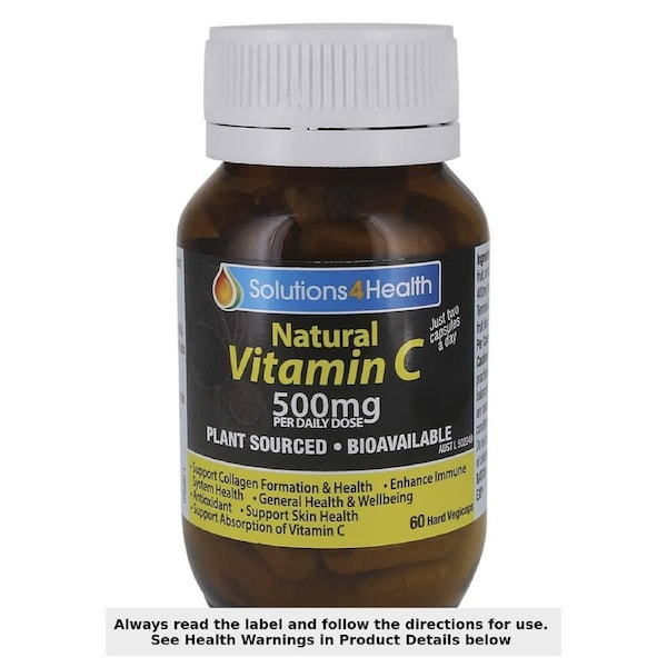 Solutions 4 Health Natural Vitamin C 60 Capsules