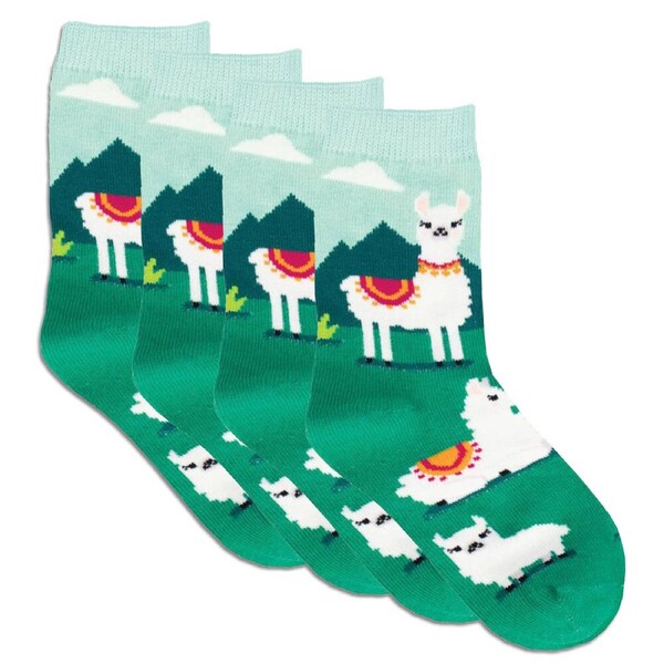 4x Socksmith Kids/Children Novelty Breathable Soft Socks Yo Llama 2-4y