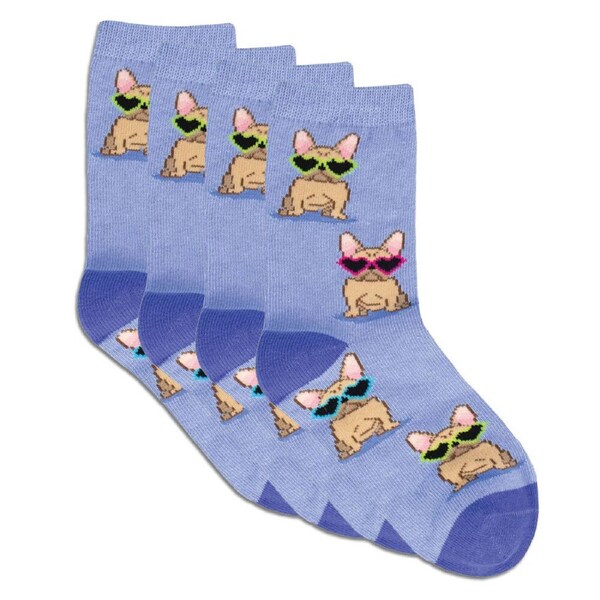 4x Socksmith Kids/Children Novelty Soft Socks Frenchie Fashion 2-4y