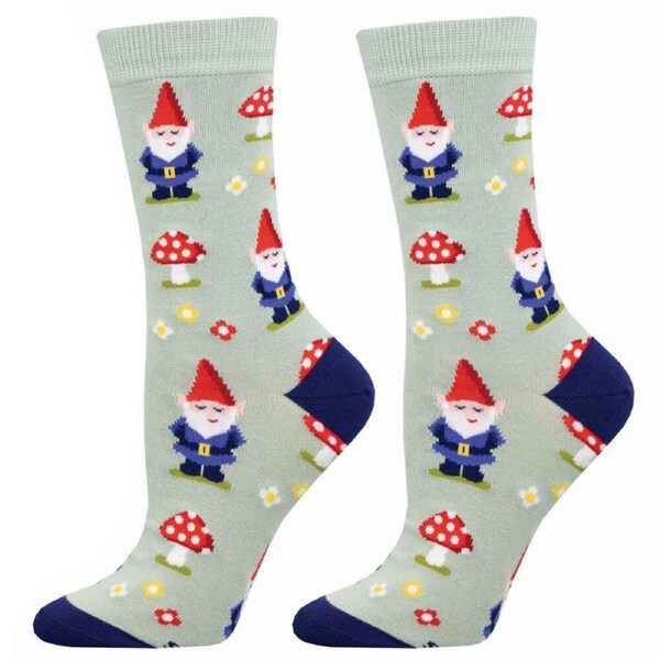 2x Socksmith Ladies Novelty Trendy Socks Bamboo Gnome More Mushrooms One