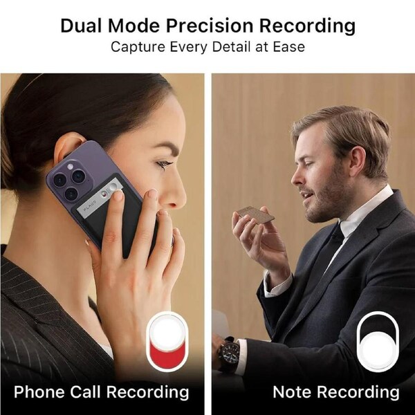 PLAUD NOTE ChatGPT Empowered AI Voice Recorder (Magnetic Case Included) - Black Black