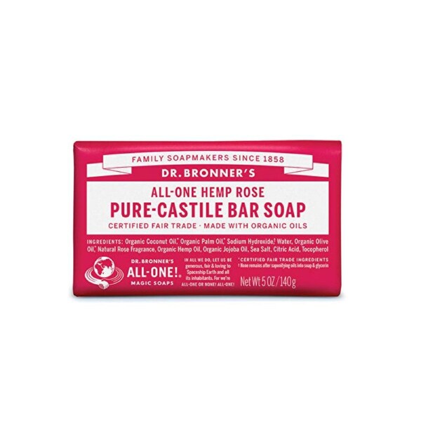 Dr. Bronner's Pure-Castile Bar Soap (Hemp All-One) Rose 140g 140g