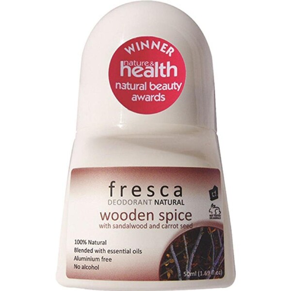 Fresca Natural Deodorant Wooden Spice (with Sandalwood & Carrot Oil) 50ml 50ml