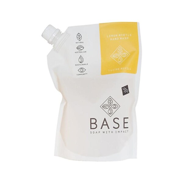 Base (Soap With Impact) Hand Wash Lemon Myrtle Refill 1000ml 1000ml