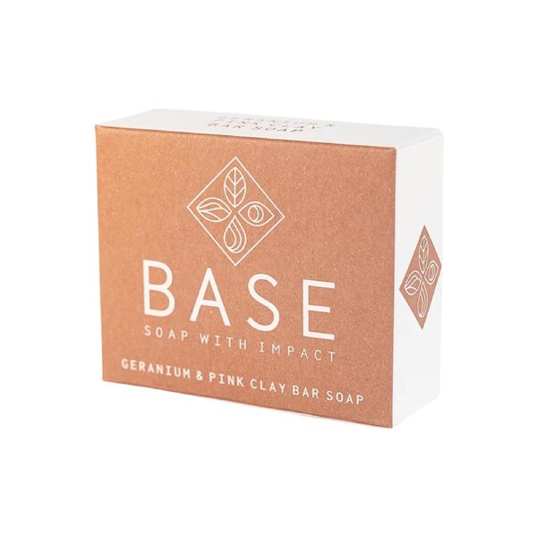Base (Soap With Impact) Soap Bar Geranium & Pink Clay (Boxed) 120g 120g