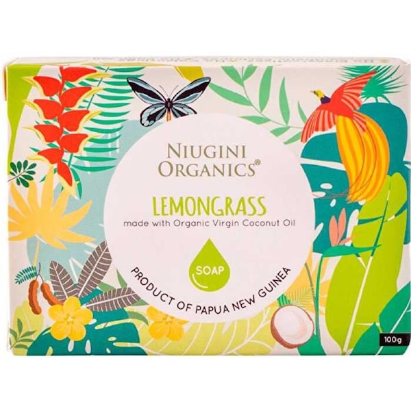 Niugini Organics Virgin Coconut Oil Soap Lemongrass 100g 100g