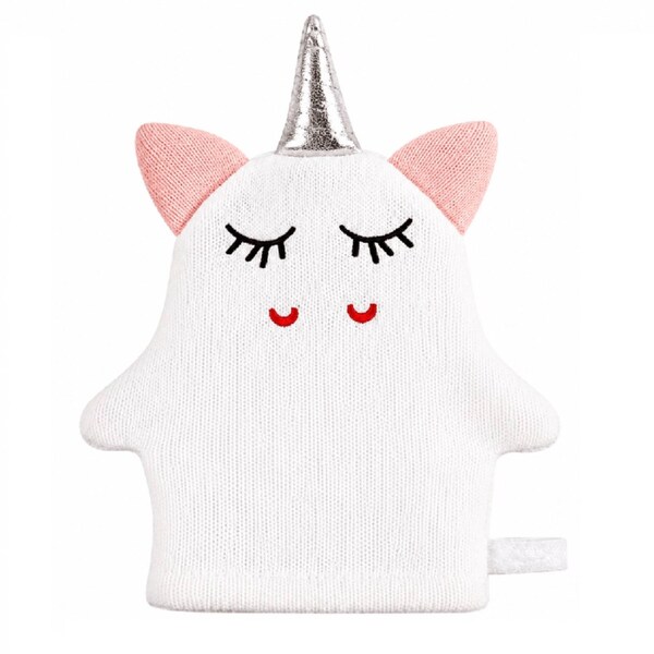 All About Me Unicorn Bath Mitt Novelty Bath Time Cotton Wash Cloth Kids Play Scrub Shower