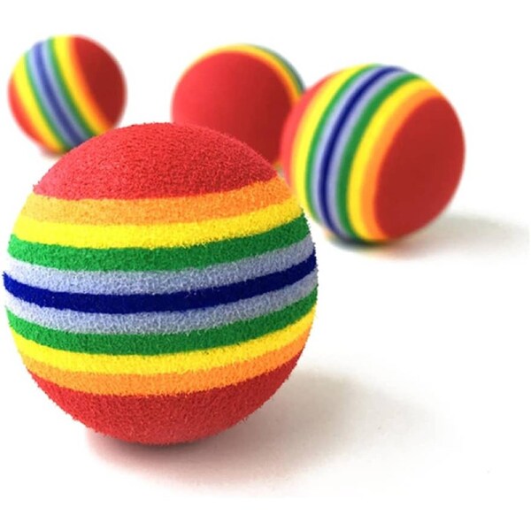 12 Pack EVA Interactive Dog Ball Toy 3.5cm for Small Dogs