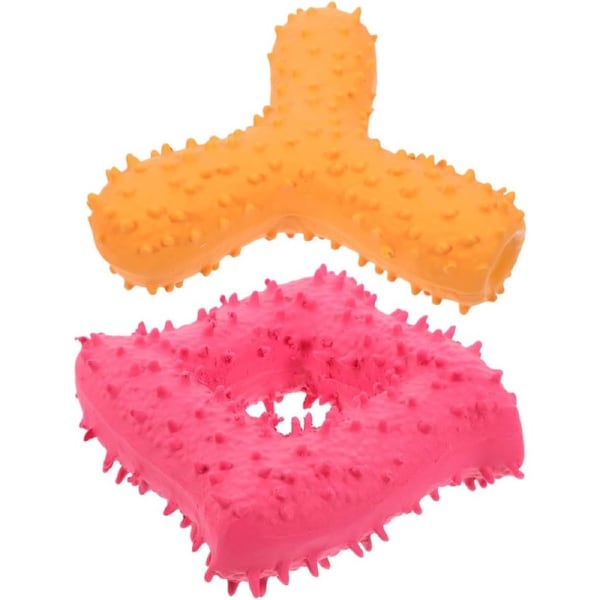 2 Pack Squeaky Interactive Latex Dog Chew Toy for Dogs