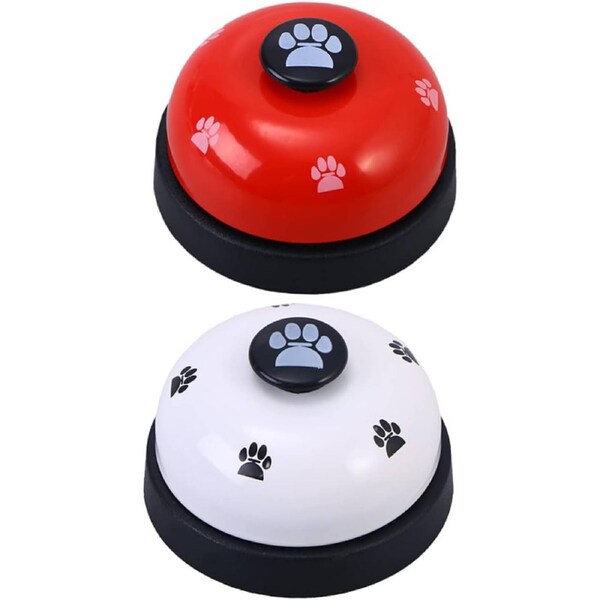 2 Pack Plastic Interactive Dog Training Bell for Dogs