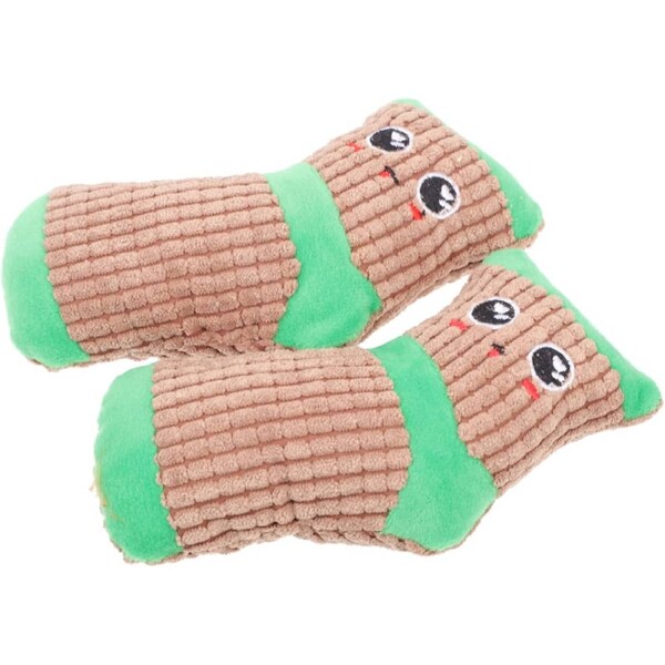 2 Pack Squeaky Interactive Plush Dog Chew Toy for Dogs