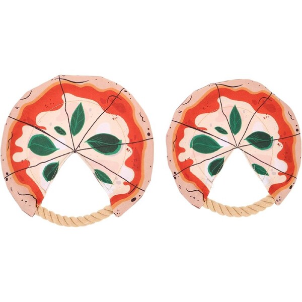 2 Pack Cotton Rope Interactive Dog Flying Disc for Dogs for Outdoor Play