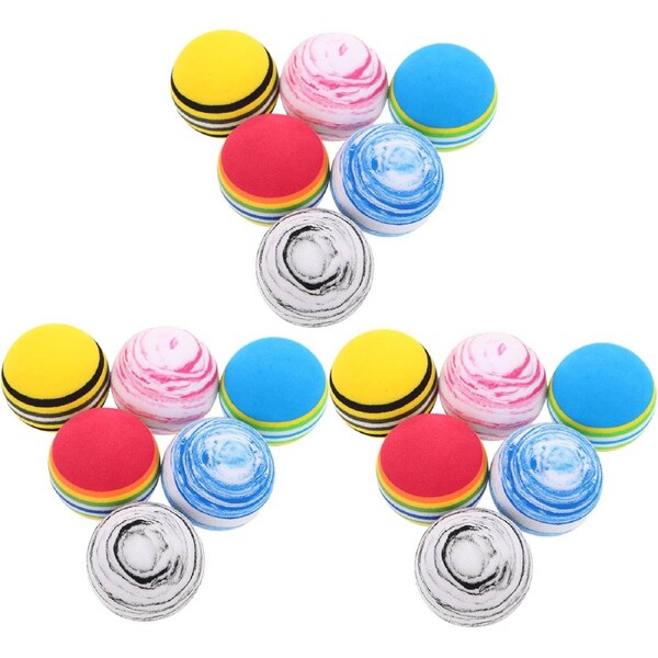 18 Pack EVA Interactive Dog Ball Toy Random Color for Small Dogs