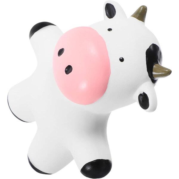 Cow Squeaky Interactive Latex Dog Chew Toy for Small Medium and Large Dogs
