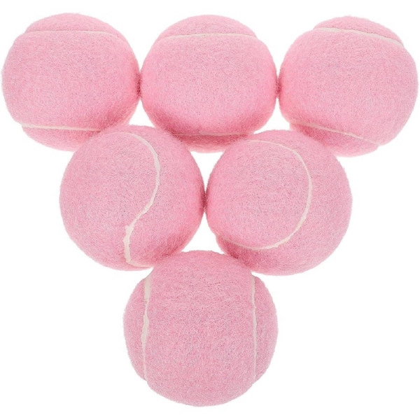 6 Pack Rubber Dog Tennis Balls for Small Dogs