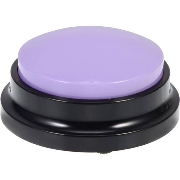 ABS Interactive Recordable Dog Training Button Purple for Dogs