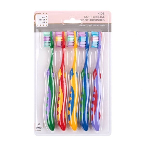 DATS 5 Pack Kids Clean Standard Soft Bristle Toothbrush Dental Teeth Oral Care