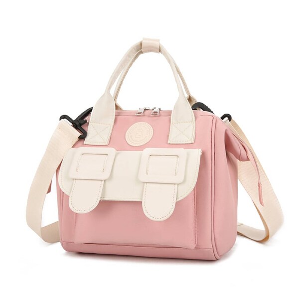 Anysort Mommy Diaper Bag Pink Large Capacity Backpack
