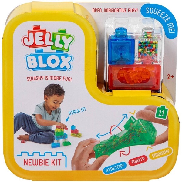 Jelly Blox Newbie Kit - Beginner Creative Building Set for Kids Ages 3+