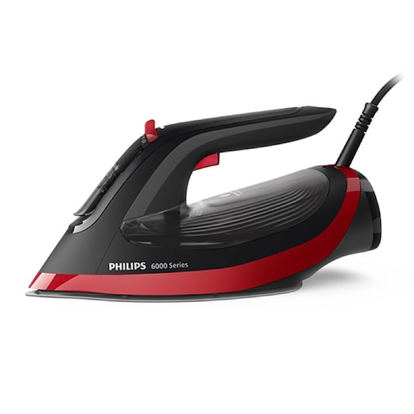 Philips OptimalTEMP 6000 Series Steam Iron (Red/Black) - DST6130/40