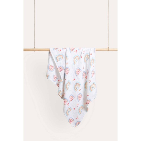 DLUX Baby Rainbow Bamboo Cotton Muslin Baby Swaddle/Wrap