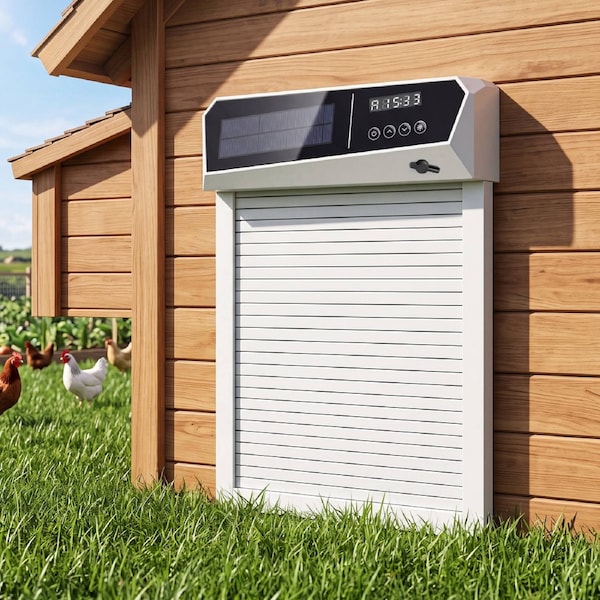 Advwin Automatic Chicken Coop Door Solar Powered with App Remote Control